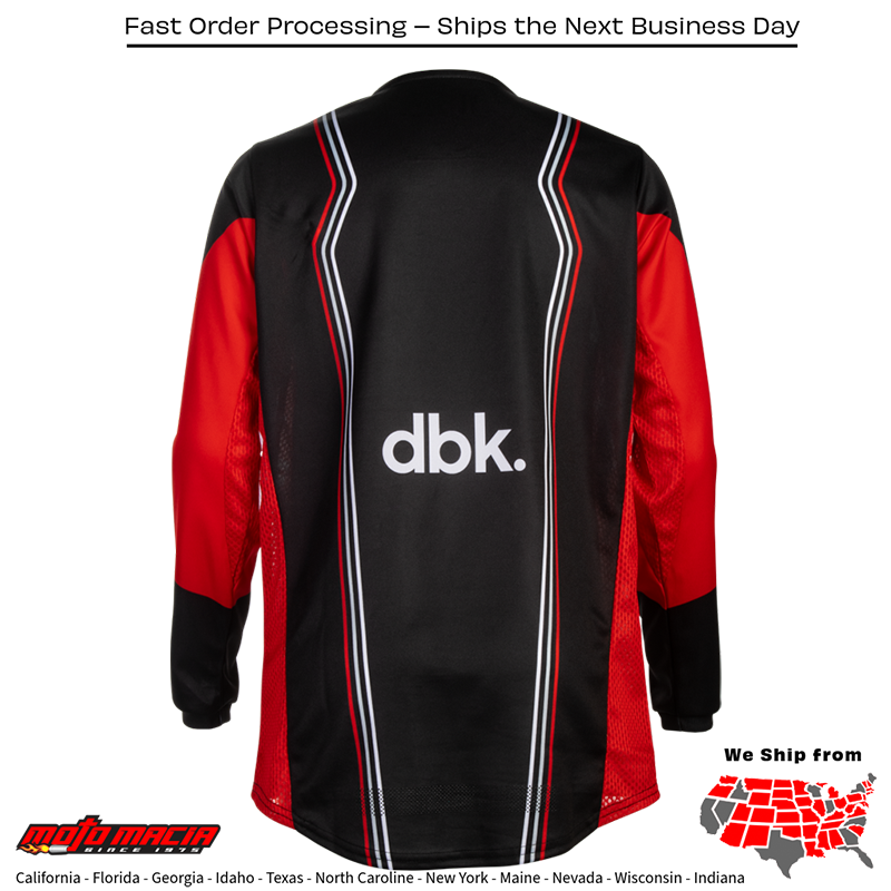 El título completo sería: "Kinetic Dbk Jersey Black/Red/White" - Image 4