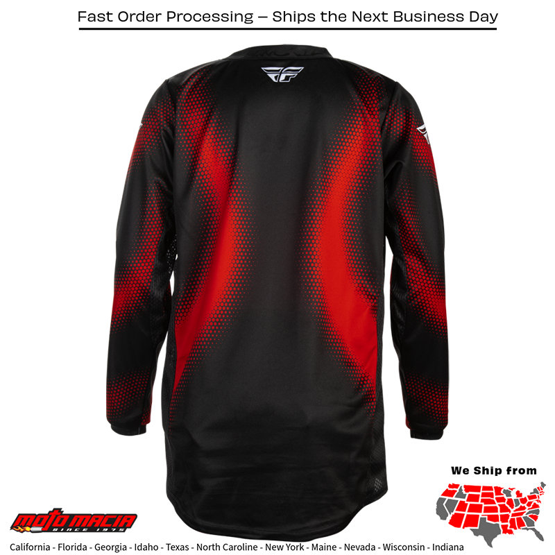 Youth Kinetic Torch Jersey Black/Red/White - Image 2