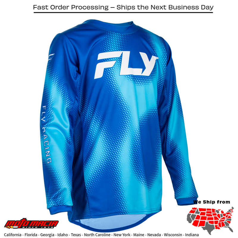 Youth Kinetic Torch Jersey Light Blue/Blue