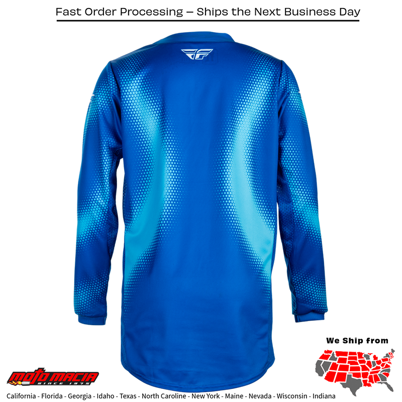 Youth Kinetic Torch Jersey Light Blue/Blue - Image 2