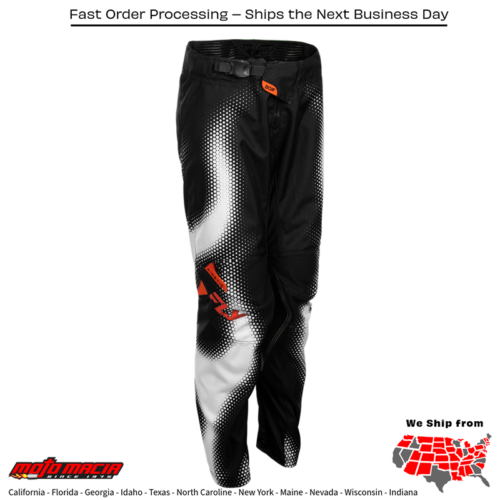 Youth Kinetic Torch Pants Black/White/Orange Sz