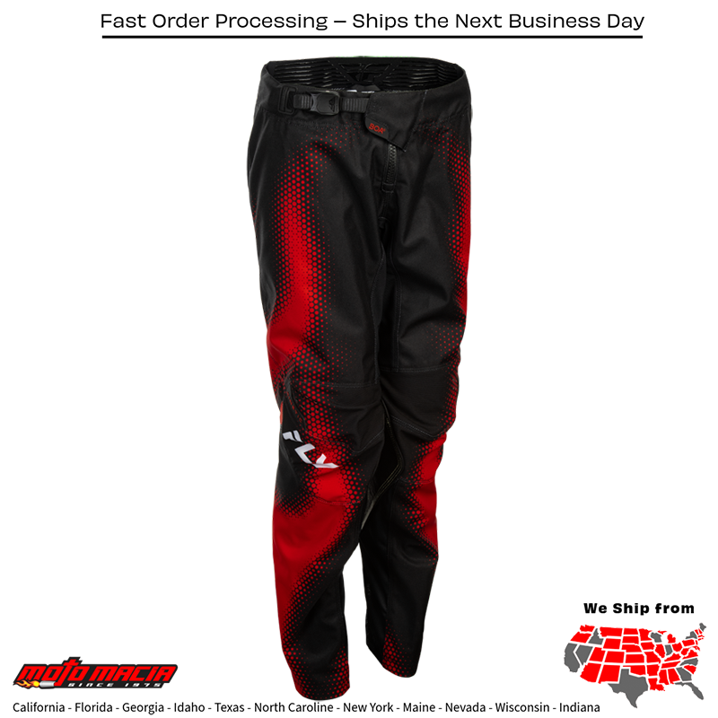 Youth Kinetic Torch Pants Black/Red/White Size