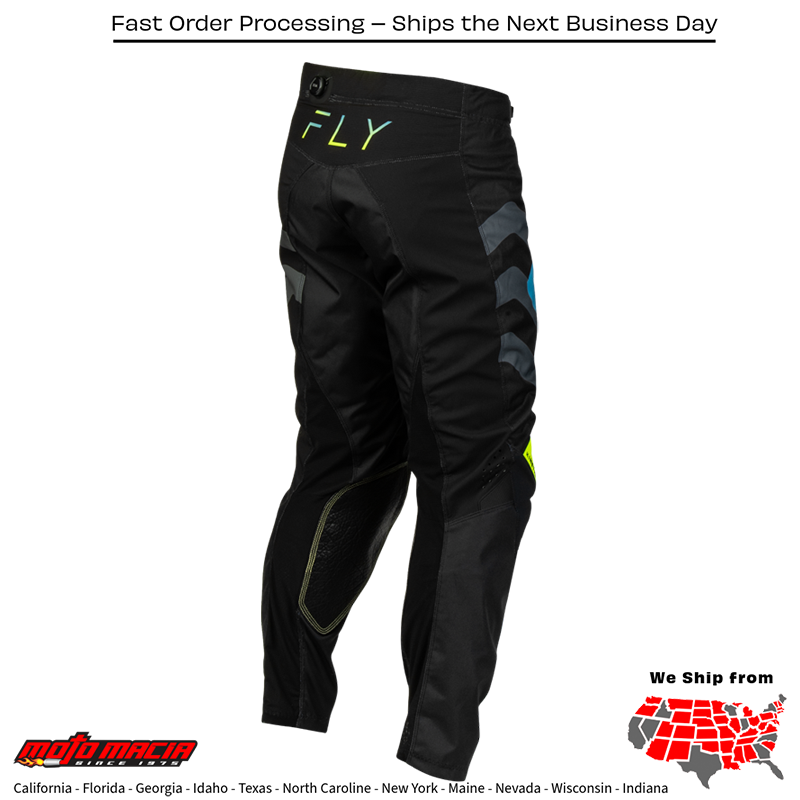 Kinetic Volt Pants Black/Grey/Teal/Yellow Sz - Image 2