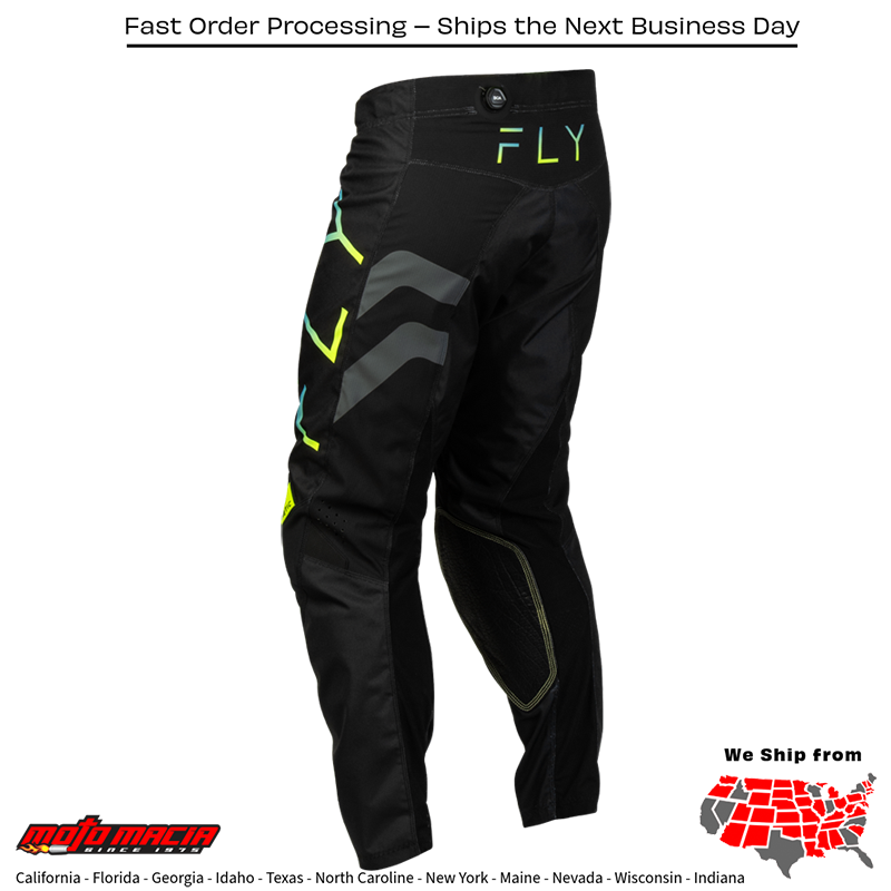Kinetic Volt Pants Black/Grey/Teal/Yellow Sz - Image 3