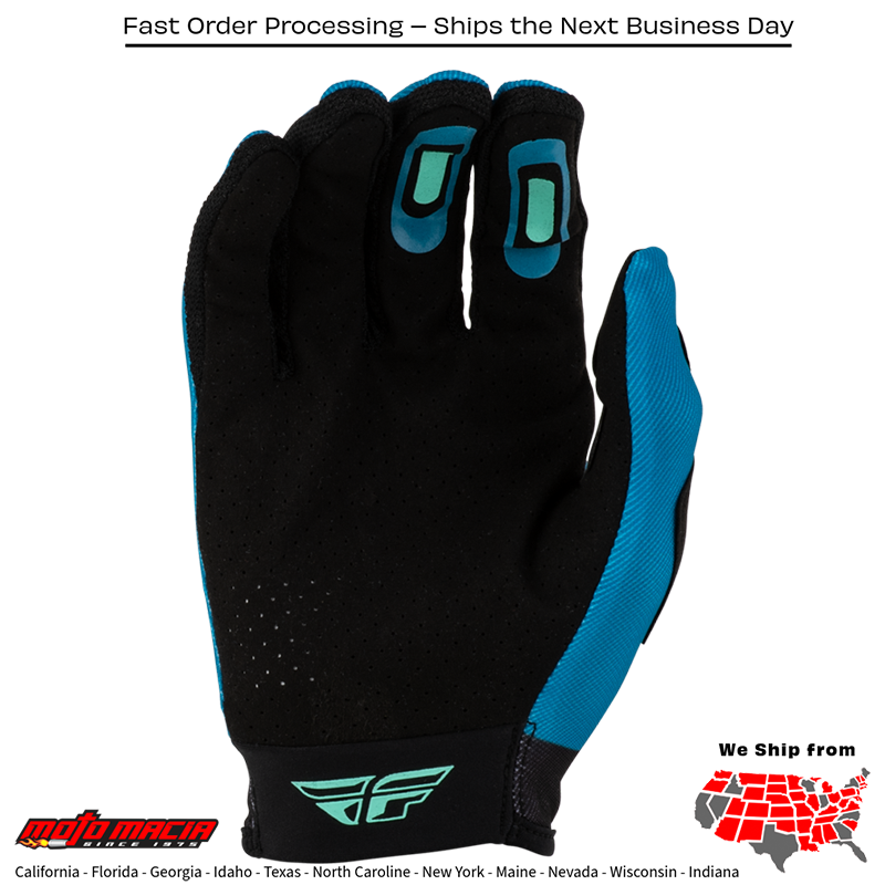 Women's Lite Flake Gloves Aqua/Teal/Black - Image 2