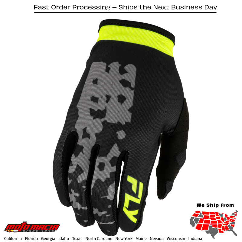 Lite Flake Gloves Grey/Hi-Vis/Black