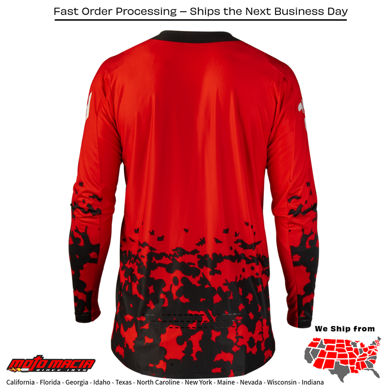Lite Flake Jersey Red/Grey/Black - Image 2