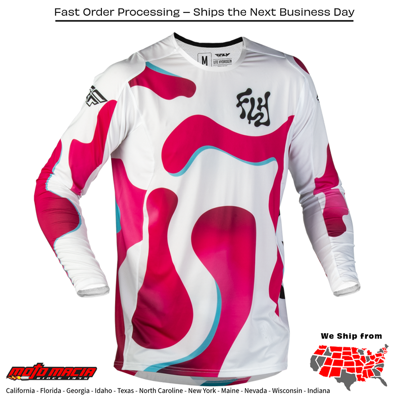 Lite Vibe Jersey White/Pink/Blue