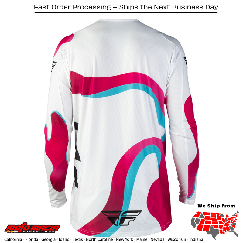 Lite Vibe Jersey White/Pink/Blue - Image 2