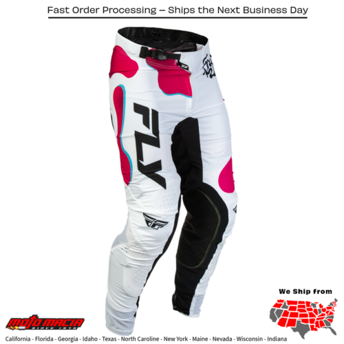 Youth Lite Vibe Pants White/Pink/Blue Sz