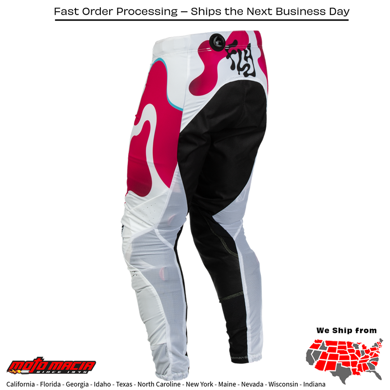 Youth Lite Vibe Pants White/Pink/Blue Sz - Image 2
