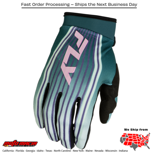Youth F-16 Lift Gloves Green/Purple/Pink
