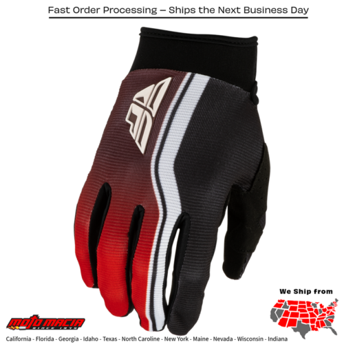 F-16 Raze Gloves Black/Red/White