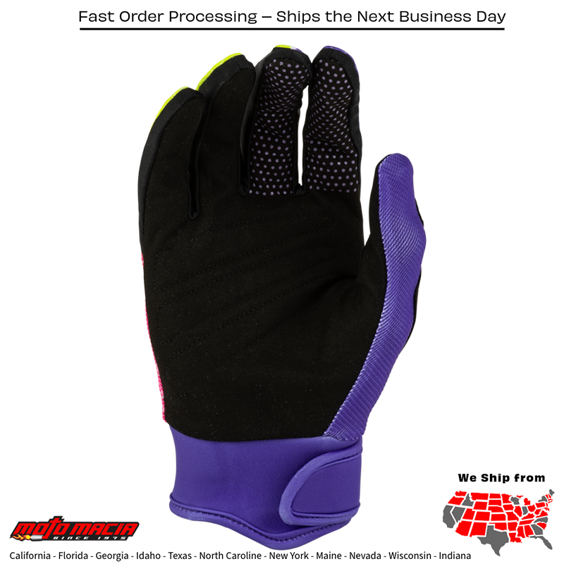 F-16 Raze Gloves Purple/Pink/Yellow - Image 2