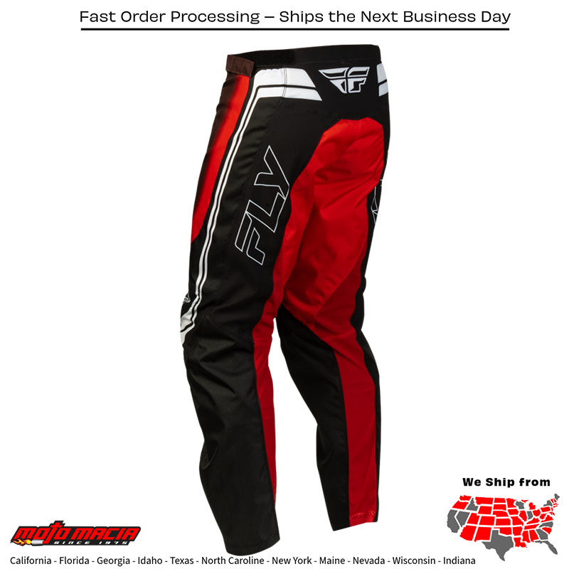 F-16 Raze Pants Black/Red/White - Image 2