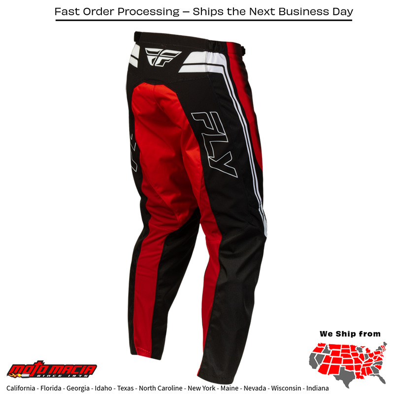F-16 Raze Pants Black/Red/White - Image 3