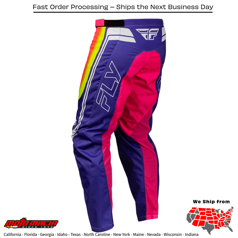 F-16 Raze Pants Purple/Pink/Yellow Sz - Image 2