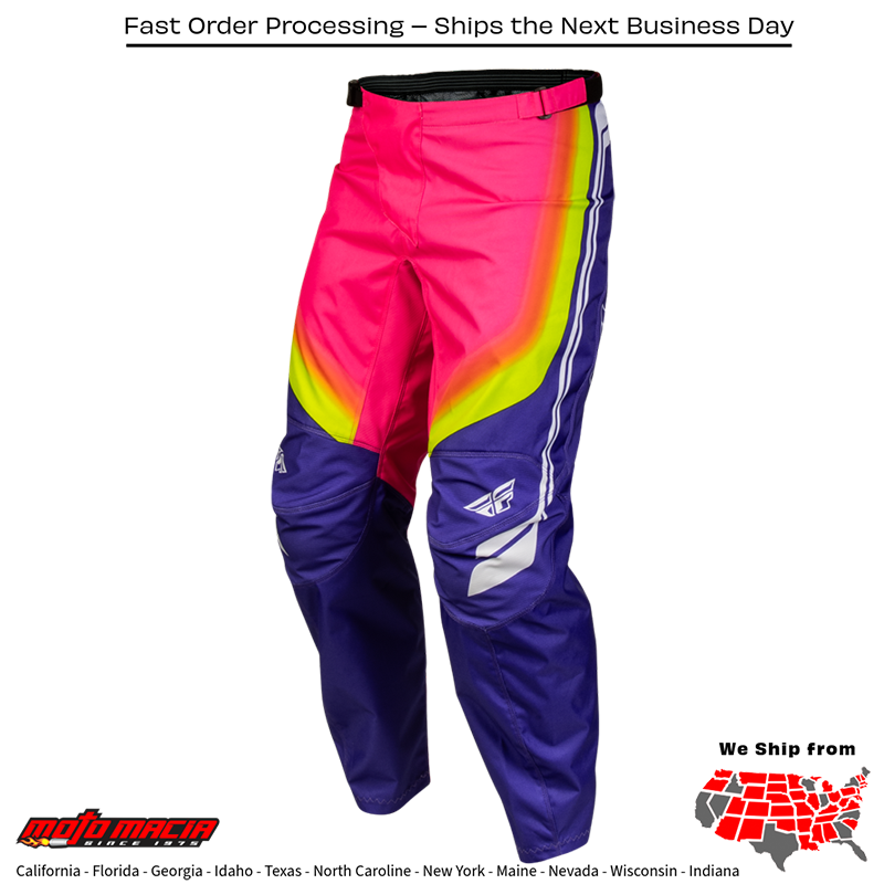 F-16 Raze Pants Purple/Pink/Yellow Sz - Image 4