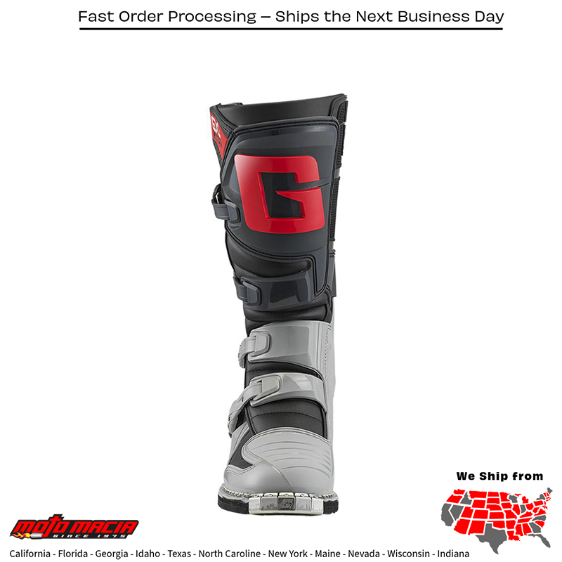 GX1 Boots Anthracite/Grey/Red - Image 2