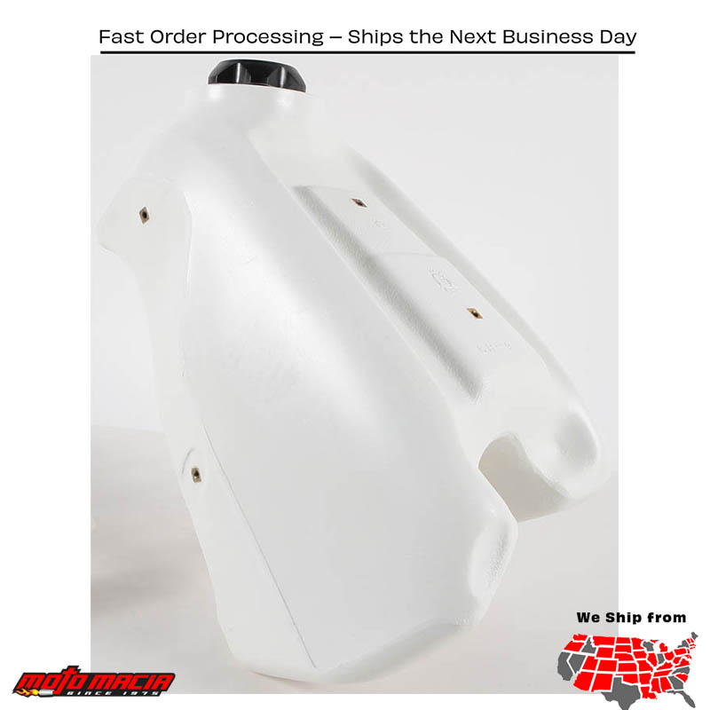 Fuel Tank White 3.6 Gal Honda CR500R 1989-2001