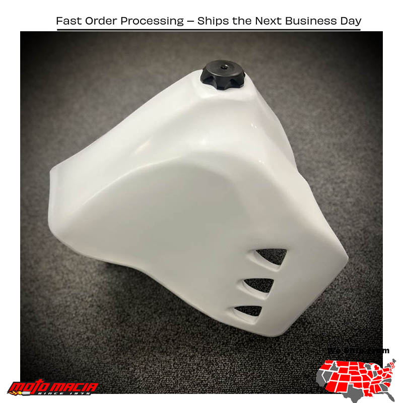 Fuel Tank White 6.6 Gal Kawasaki Klr650 1987-2018