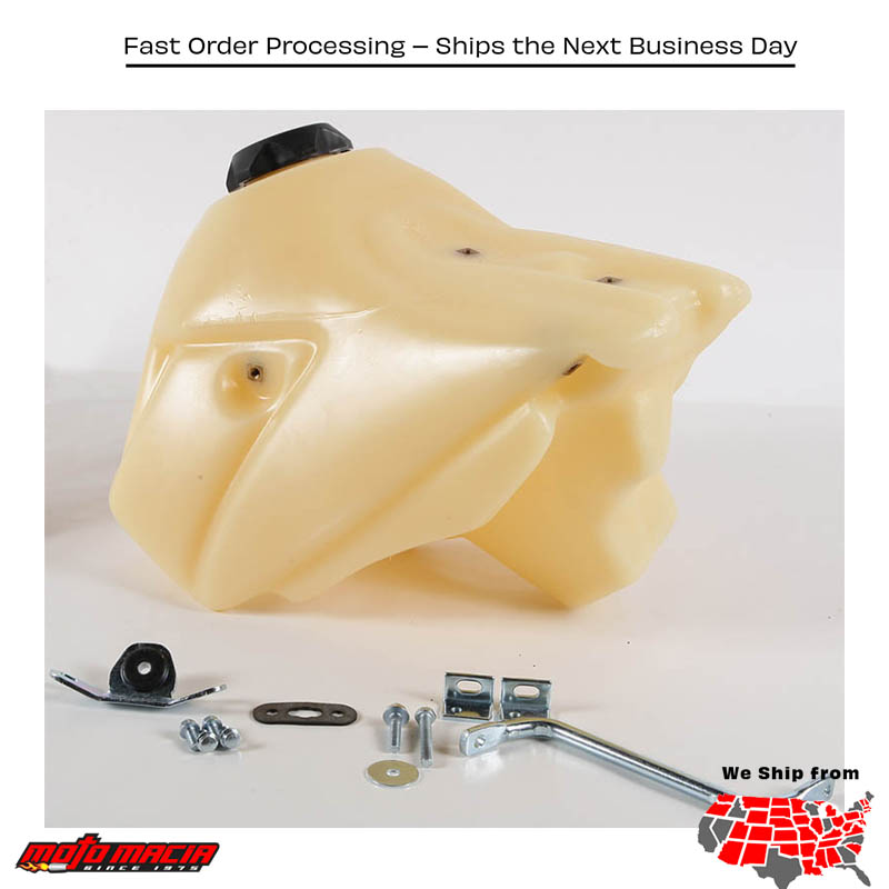 Fuel Tank Natural 2.4 Gal Kawasaki Kx85 2001-2013 Kx100 2000-2013