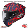 SHOEI X-15 MARQ DAZZLE TC-10 . MPN: . SKU: 0105-1510.