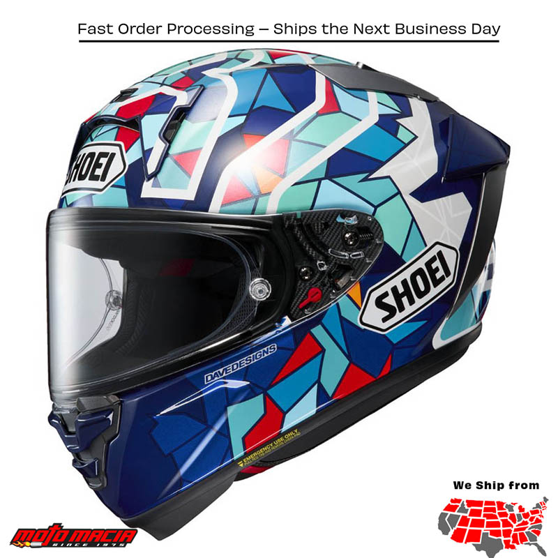 SHOEI Helmet SHOEI X-15 Mrqz Barcelona Tc-10 . MPN: . SKU: 0105-1610.