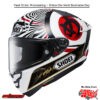 SHOEI Helmet SHOEI X-15 Mrqz Motegi4 Tc-1 . MPN: . SKU: 0105-1710.