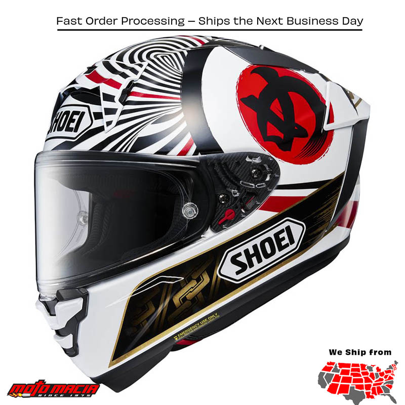 SHOEI Helmet SHOEI X-15 Mrqz Motegi4 Tc-1 . MPN: . SKU: 0105-1710.