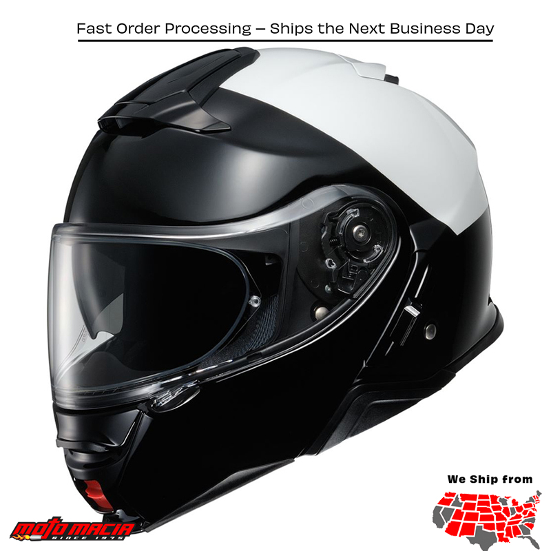SHOEI NEOTEC II LE HI-RISE B/W . MPN: . SKU: 0116-0159.