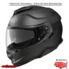 SHOEI GT-AIR II MATTE BLACK . MPN: . SKU: 0119-0135.