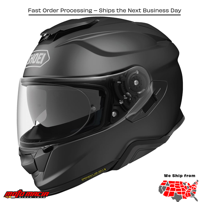 SHOEI GT-AIR II MATTE BLACK . MPN: . SKU: 0119-0135.