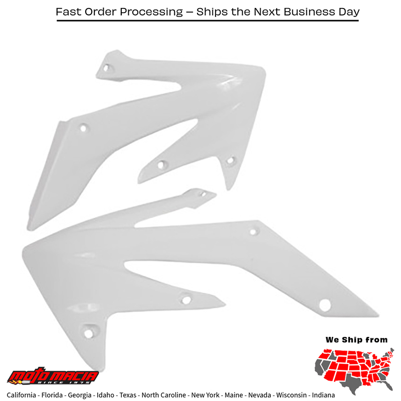 ACERBIS RADIATOR SHROUDS WHITE Honda CRF250R 2004-2009 CRF250X 2004-2 more