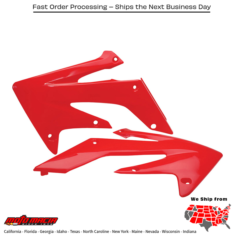 ACERBIS RADIATOR SHROUDS RED Honda CRF250R 2004-2009 CRF250X 2004-201 more