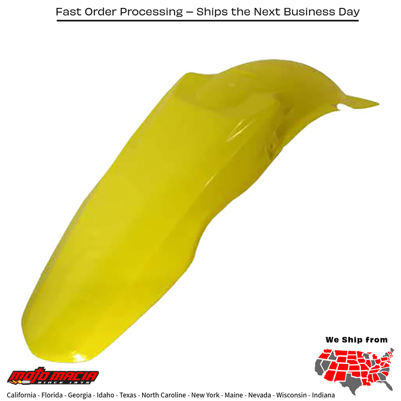 ACERBIS REAR FENDER YELLOW Suzuki RM250 2001-2008 RM125 2001-2008 Su more