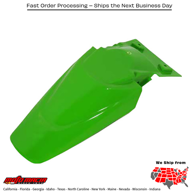 ACERBIS REAR FENDER GREEN Kawasaki KLX110 2003-2009 KX65 2000-2024 more