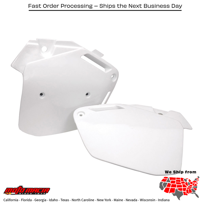 ACERBIS SIDE PANELS WHITE Honda CR500AF 1997-2001 CR500R 1990-2001 Ho
