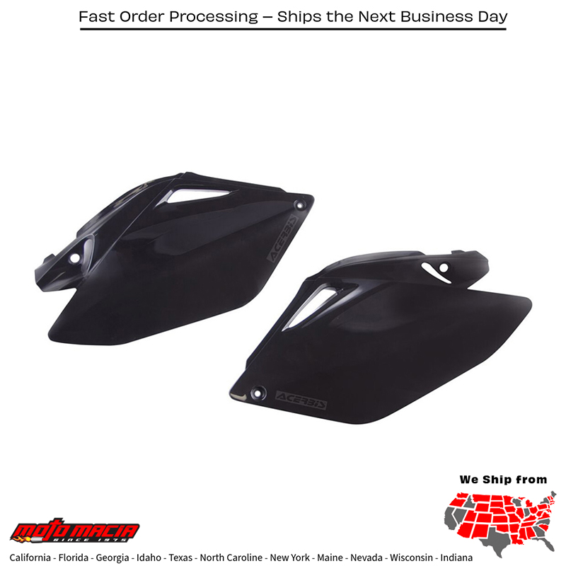 ACERBIS SIDE PANELS BLACK Honda CRF250R 2006-2009