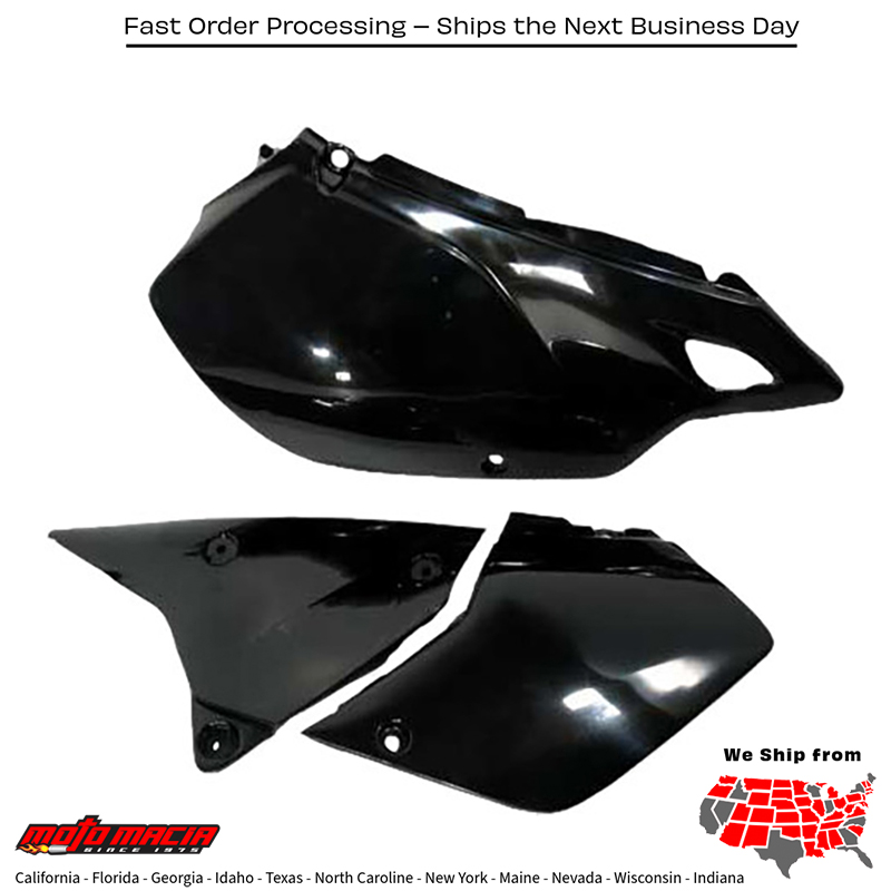 ACERBIS SIDE PANELS BLACK Kawasaki KLX400R 2003-2003 KLX400SR 2003 more