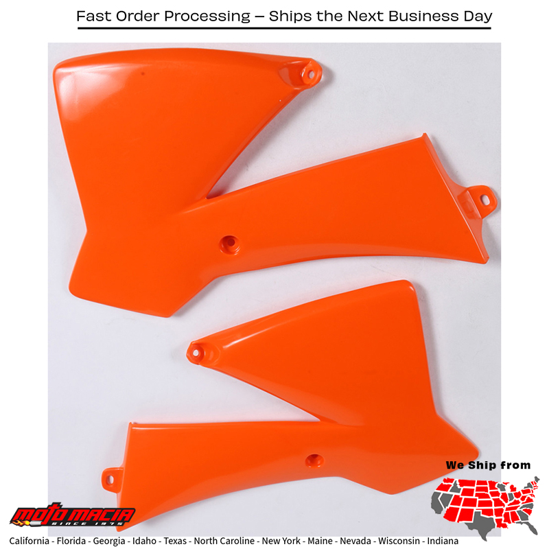 ACERBIS RADIATOR SHROUDS ORANGE KTM 65 SX 2002-2008