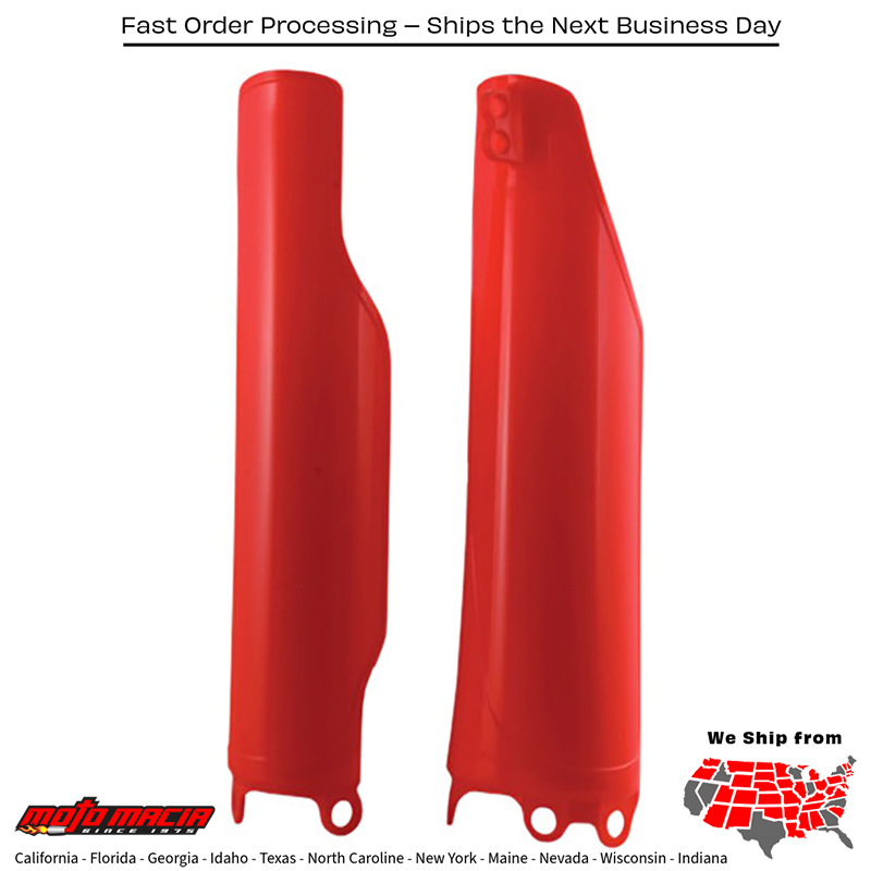 ACERBIS FORK GUARD RED Honda CRF450R 2004-2016 CRF250R 2004-2017 Hond