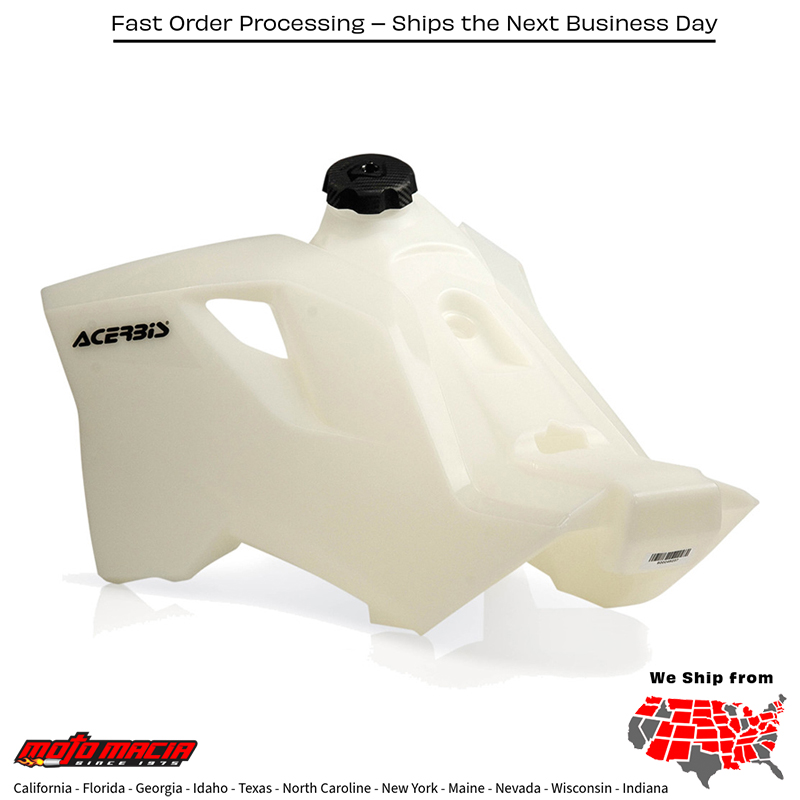 ACERBIS FUEL TANK 3.4 GAL NATURAL KTM 250 SX 2007-2010 250 SX-F 2007-20 more