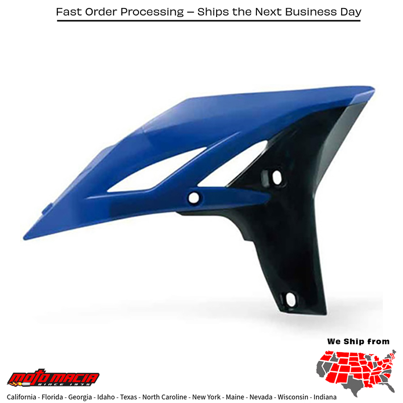 ACERBIS RADIATOR SHROUDS BLUE/BLACK Yamaha WR250F 2007-2011 WR450F 2 more
