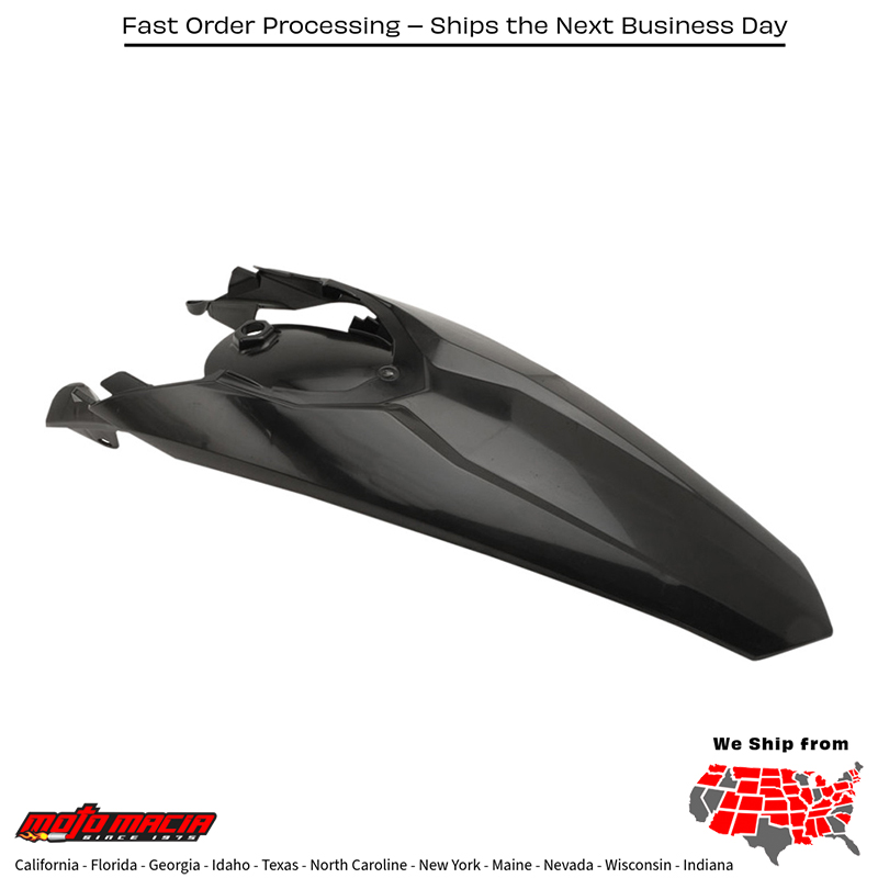 ACERBIS REAR FENDER W/TAILLIGHT TAB BLACK KTM 350 EXC-F 2012-2016 500 X more