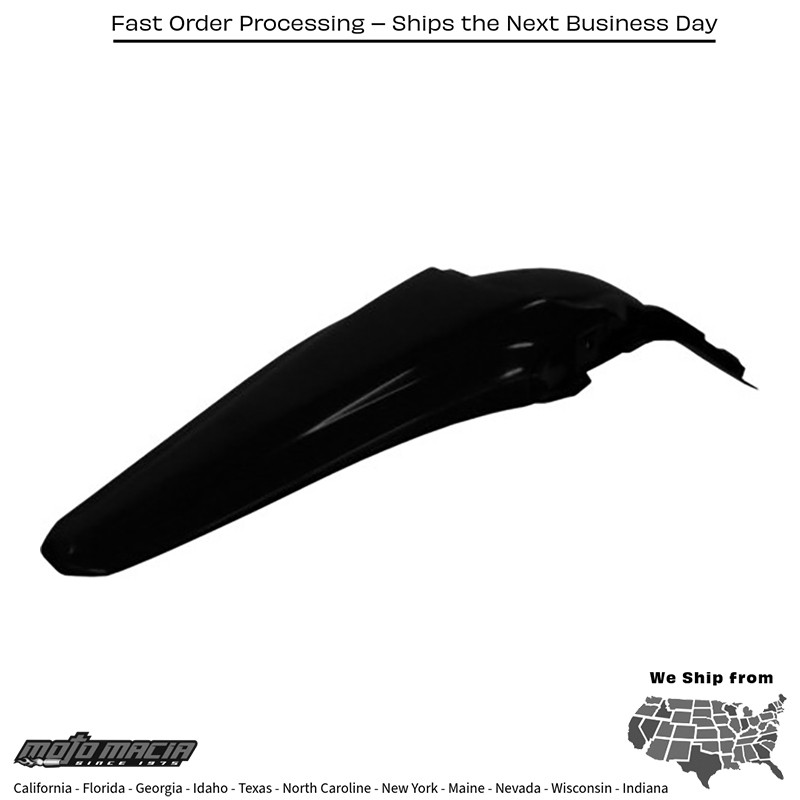 ACERBIS REAR FENDER BLACK Kawasaki KX250F 2013-2016 KX450F 2012-20 more