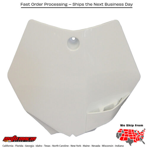 FRONT NUMBER PLATE WHITE KTM 65 SX 2009-2015