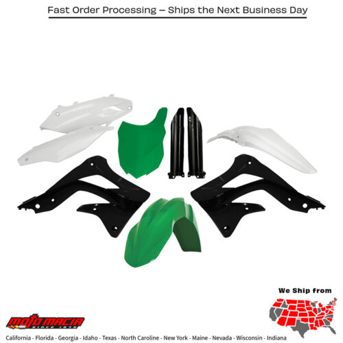 FULL PLASTIC KIT FACTORY ASAKI Kawasaki KX450F 2013-2015