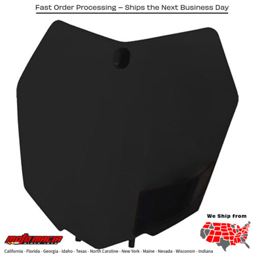 FRONT NUMBER PLATE BLACK KTM 350 XCF-W 2013-2014 KTM 350 XC-F 2013-2015 KTM 150 XC 2013-2015 KTM 350 SX-F 2013-2015 KTM 250 SX 2013-2015 KTM 250 SX-F 2013-2015 KTM 250 XC 2013-2015 KTM 250 XC-W 2013-2014 KTM 250 XCF-W 2013-2014 KTM 300 XC 2