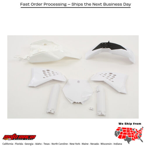 FULL PLASTIC KIT WHITE KTM 65 SX 2012-2015